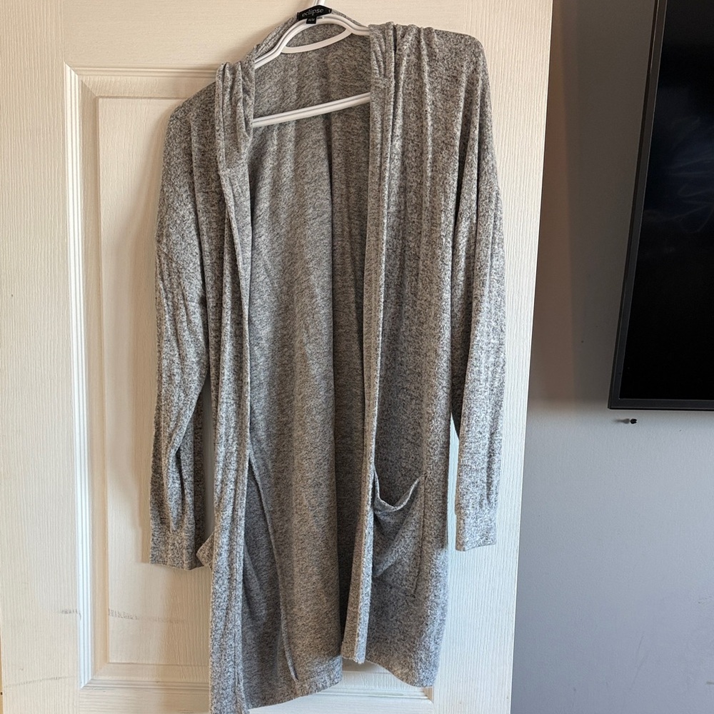 Eclipse Heather Gray Women's Cardigan